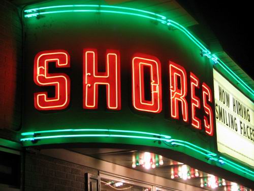 Shores Theatre - Marquee From Scott Biggs (newer photo)